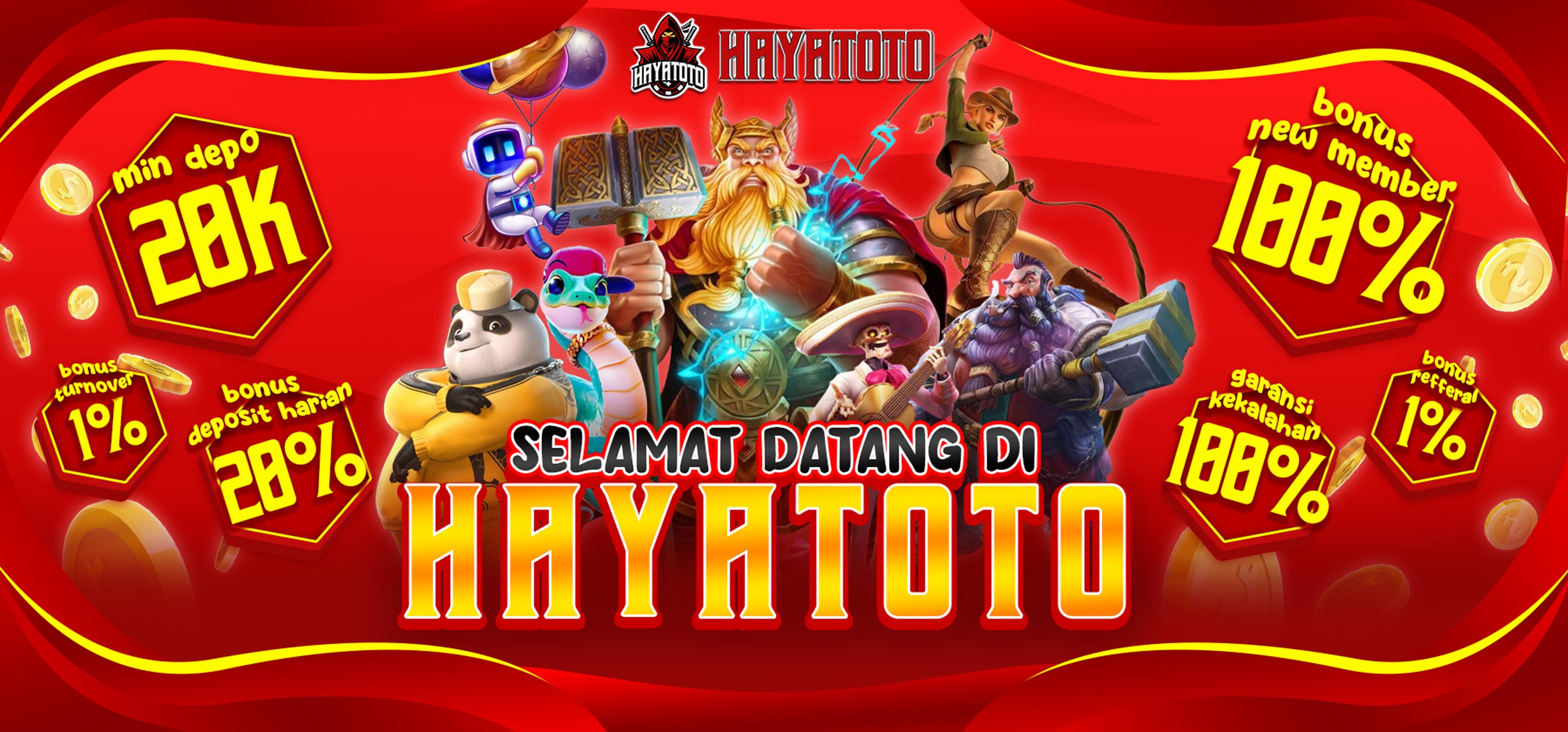 Banner selamat datang di hayatoto